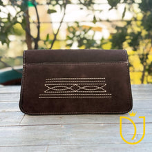 Load image into Gallery viewer, The Glory Suede Boot Stitch Purse
