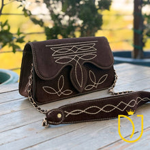 Load image into Gallery viewer, The Glory Suede Boot Stitch Purse
