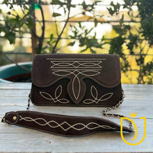 Load image into Gallery viewer, The Glory Suede Boot Stitch Purse
