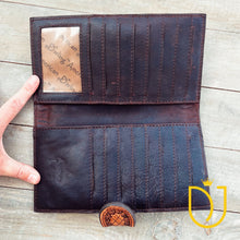 Load image into Gallery viewer, Havasupai Hand Tooled Leather Wallet
