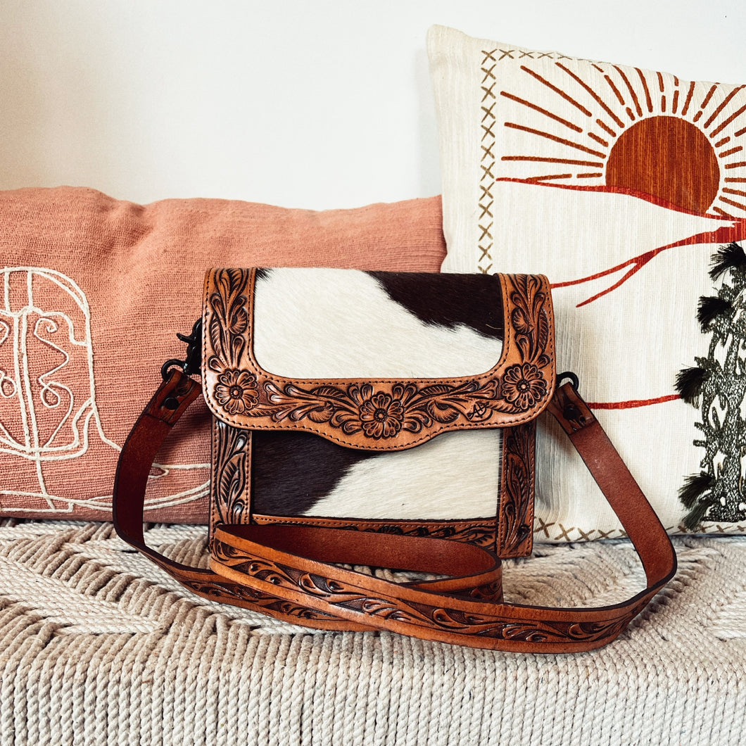 Allen Farm Western Leather Crossbody Purse