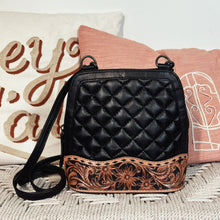Load image into Gallery viewer, Rainier Hand Tooled Leather Crossbody Purse

