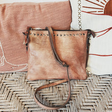 Load image into Gallery viewer, The Kincaid Red Brown Vintage Leather Crossbody Purse
