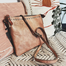Load image into Gallery viewer, The Kincaid Red Brown Vintage Leather Crossbody Purse
