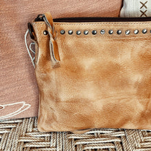 Load image into Gallery viewer, The Kincaid Camel Vintage Leather Crossbody Purse
