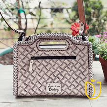 Load image into Gallery viewer, Rustic Horizon Hand Tooled Leather Crossbody Purse
