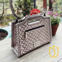 Load image into Gallery viewer, Rustic Horizon Hand Tooled Leather Crossbody Purse
