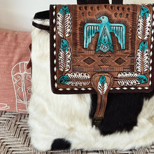 Load image into Gallery viewer, Thunderbird Bluff Western Leather Backpack
