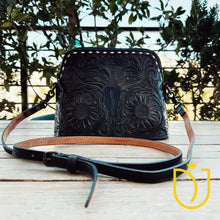 Load image into Gallery viewer, Buffalo Run Hand Tooled Leather Crossbody Purse
