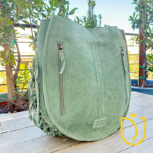 Load image into Gallery viewer, Whitehorse Green Western Leather Crossbody Purse
