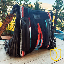 Load image into Gallery viewer, Skiatook Fields Western Leather Crossbody Purse
