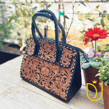 Load image into Gallery viewer, Aspen Grove Hand Tooled Leather Purse
