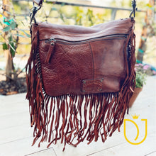Load image into Gallery viewer, Valley of Fire Italian Leather Crossbody Purse
