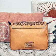 Load image into Gallery viewer, Birch Hill Hand Tooled Leather Crossbody Purse
