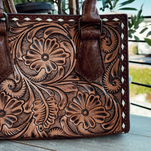 Load image into Gallery viewer, Melba Hand Tooled Leather Tote Bag
