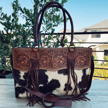 Load image into Gallery viewer, Pikes Peak Western Leather Tote Bag
