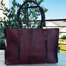 Load image into Gallery viewer, Pikes Peak Western Leather Tote Bag
