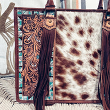 Load image into Gallery viewer, Park Hill Western Leather Tote Bag
