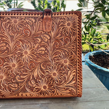 Load image into Gallery viewer, Boot Hill Hand Tooled Leather Tote Bag
