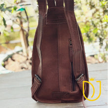 Load image into Gallery viewer, Eagle Nest Western Hand Tooled Leather Backpack
