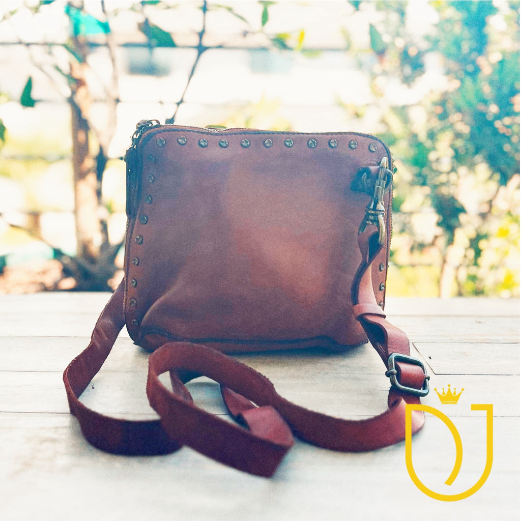 Calabria Italian Leather Crossbody Purse