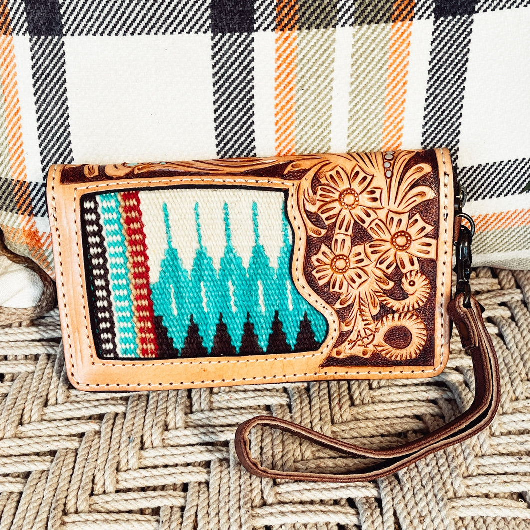 Bear Creek Western Leather Wallet