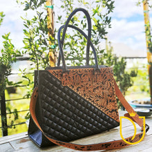 Load image into Gallery viewer, Domingo Hand Tooled Leather Tote Bag

