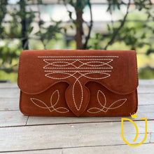 Load image into Gallery viewer, The Glory Suede Boot Stitch Purse
