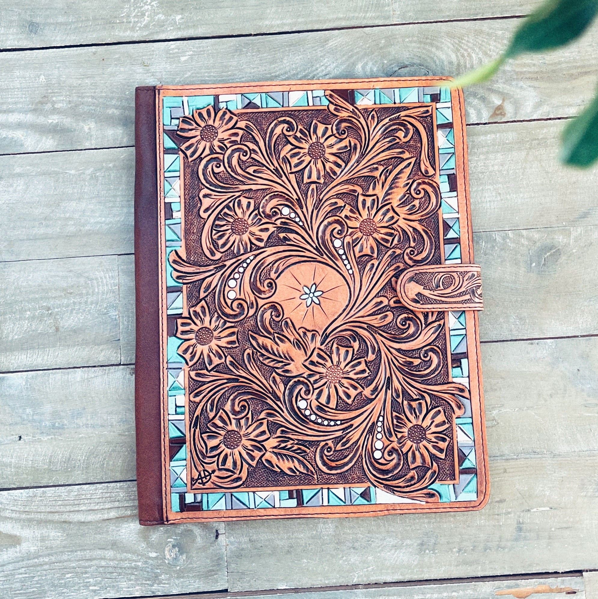 American Darling Hand-Tooled Leather Portfolios - Dodi Jo's