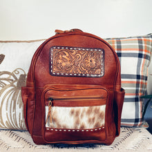 Load image into Gallery viewer, City Slicker Western Leather Backpack
