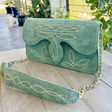 Load image into Gallery viewer, The Glory Suede Boot Stitch Purse
