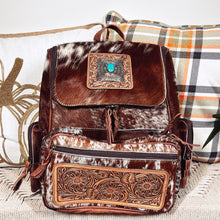 Load image into Gallery viewer, Dee Creek Western Leather Backpack

