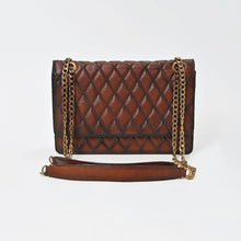 Load image into Gallery viewer, Bourbon quilted leather chain shoulder bag, front view
