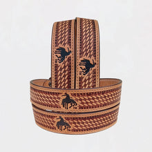 Load image into Gallery viewer, Wyatt Official PRCA &amp; NFR Licensed Collection®️ Natural Tan Genuine Leather Belt
