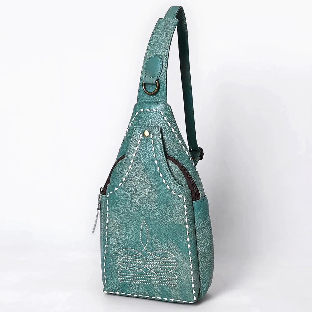 Bygone Beauty Leather Sling Bag