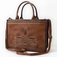 Load image into Gallery viewer, Gilded Spur Western Leather Shoulder Tote Bag
