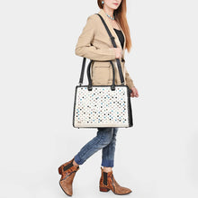 Load image into Gallery viewer, White Pearl Western Leather Shoulder Bag
