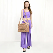 Load image into Gallery viewer, Broome Hand Tooled Leather Briefcase
