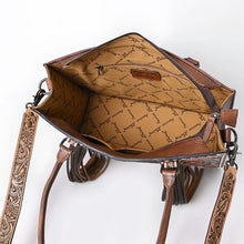 Load image into Gallery viewer, Bloomington Hand Tooled Leather Tote Bag
