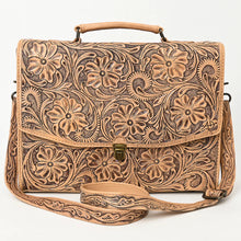 Load image into Gallery viewer, Broome Hand Tooled Leather Briefcase
