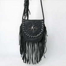 Load image into Gallery viewer, Moonlit Sage Leather Crossbody Purse
