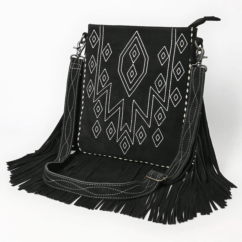 Sierra Wanderer Suede Leather Crossbody Purse