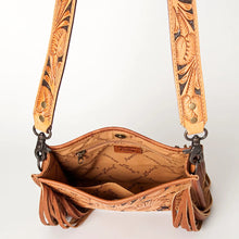 Load image into Gallery viewer, Western Purse, Hand Tooled Leather Crossbody Purse, Western Leather Crossbody Purse, Cowhide Purse, Genuine Leather Purse, Rodeo Purse
