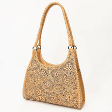 Load image into Gallery viewer, Western Hand Tooled Leather Purse, Leather Shoulder Bag, Leather Hobo Purse, Genuine Cowhide Purse, Genuine Leather Purse, Western Purse
