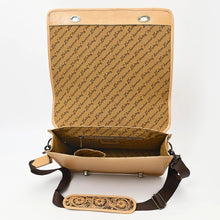 Load image into Gallery viewer, Western Purse, Western Tote Bag, Hand Tooled Leather Purse, Leather Briefcase, Laptop Bag, Hand Tooled Leather Work Bag
