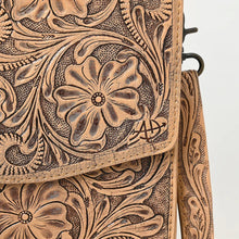 Load image into Gallery viewer, Western Purse, Western Tote Bag, Hand Tooled Leather Purse, Leather Briefcase, Leather Laptop Bag, Hand Tooled Leather Work Bag
