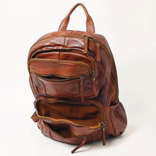 Load image into Gallery viewer, Leather Backpack Women, Italian Leather Backpack, Full Size Leather Backpack, Western Purse, European Leather Backpack, Cowhide Backpack
