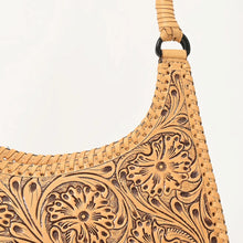 Load image into Gallery viewer, Western Hand Tooled Leather Purse, Leather Shoulder Bag, Leather Hobo Purse, Genuine Cowhide Purse, Genuine Leather Purse, Western Purse
