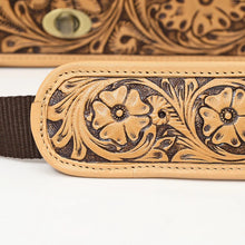 Load image into Gallery viewer, Western Purse, Western Tote Bag, Hand Tooled Leather Purse, Leather Briefcase, Laptop Bag, Hand Tooled Leather Work Bag
