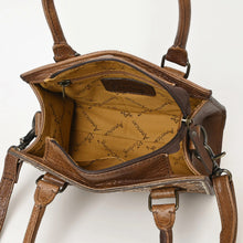 Load image into Gallery viewer, Western Hand Tooled Leather Purse, Western Tote Bag, Small Western Leather Purse, Genuine Cowhide Leather Purse, Western Crossbody Purse
